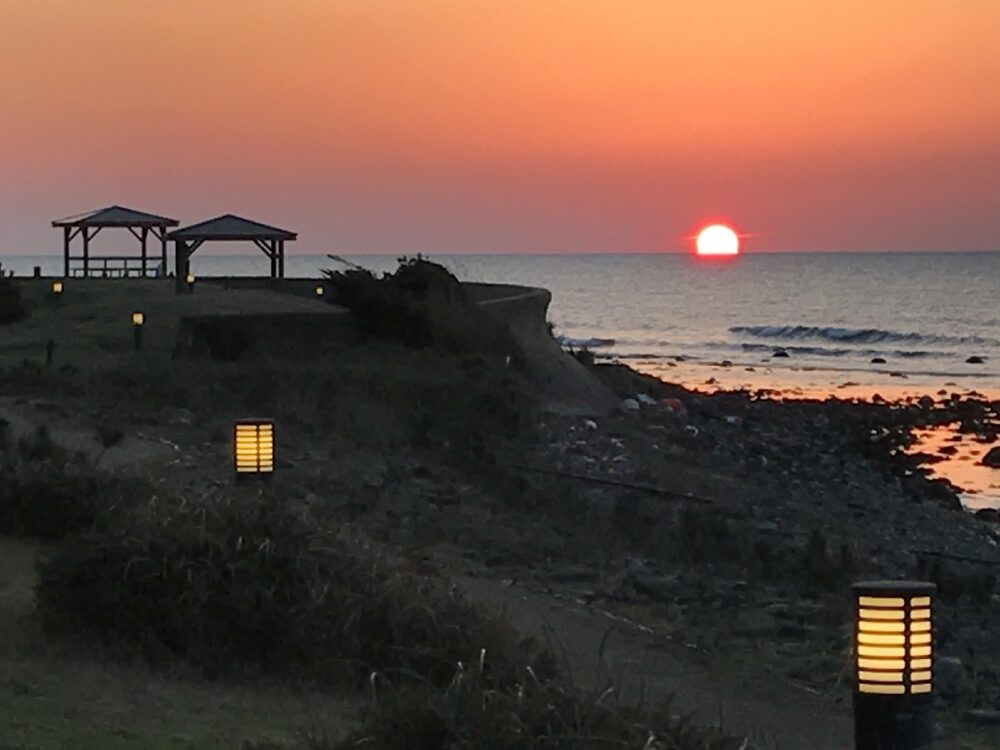 夕日